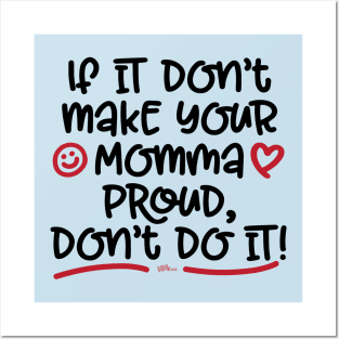 Momma Proud-dark Posters and Art